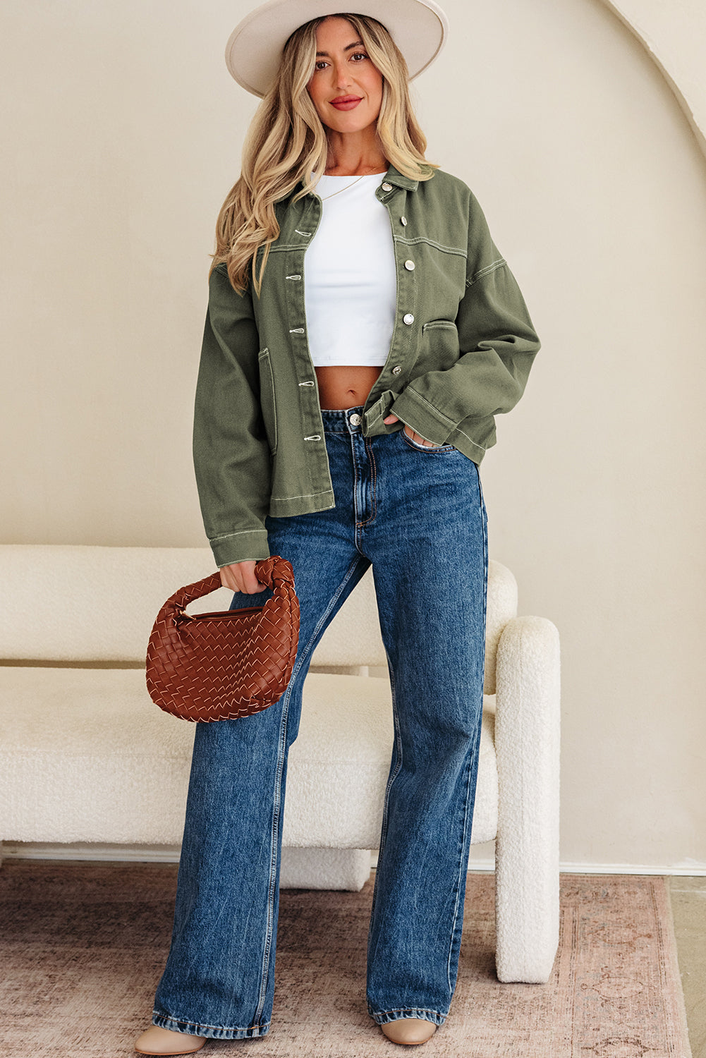 Isabella Collared Front Boyfriend Jacket